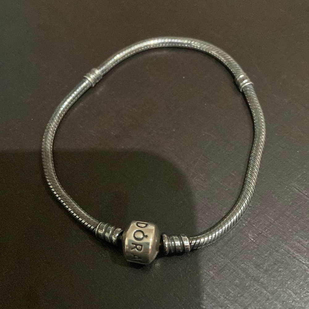 Pandora Bracelet - Gun Metal Colour